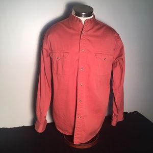 Round Collar Shirt Scandia Woods LS Size L